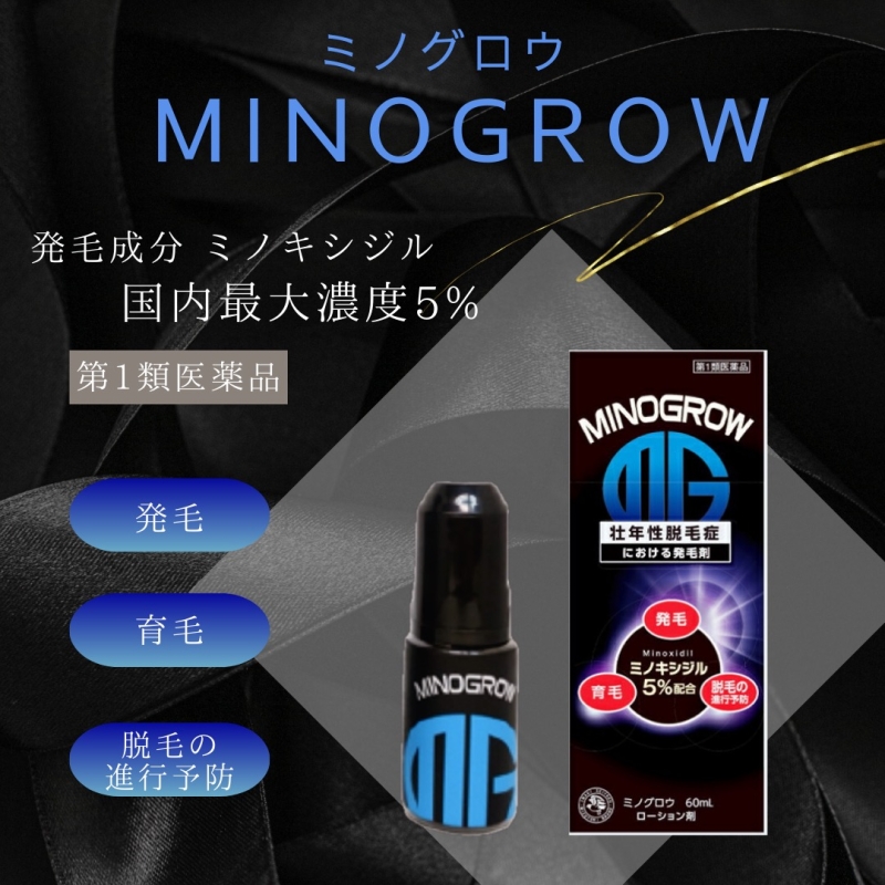 ミノキシジル５％配合発毛剤 ミノグロウのご紹介